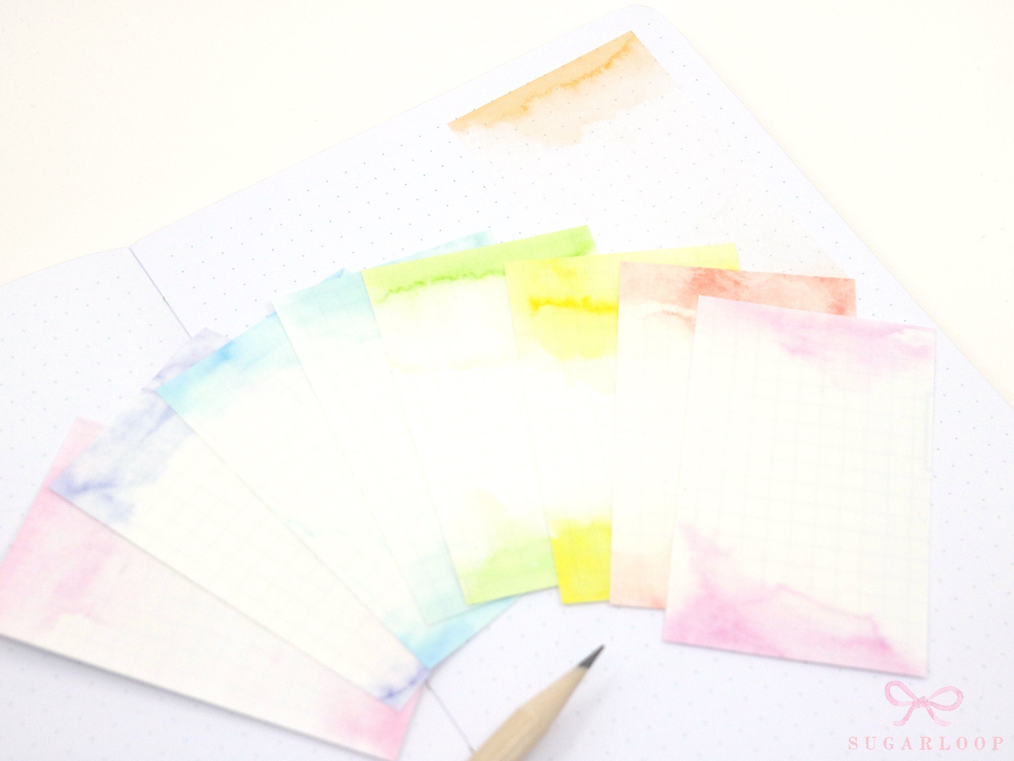Watercolor Washi Paper Art Frames for Planners and Bujo Journals