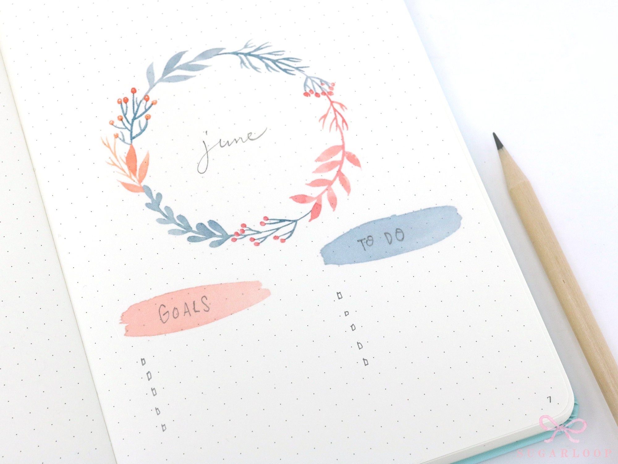 Watercolor Floral Art Washi Paper Deco Stickers Set