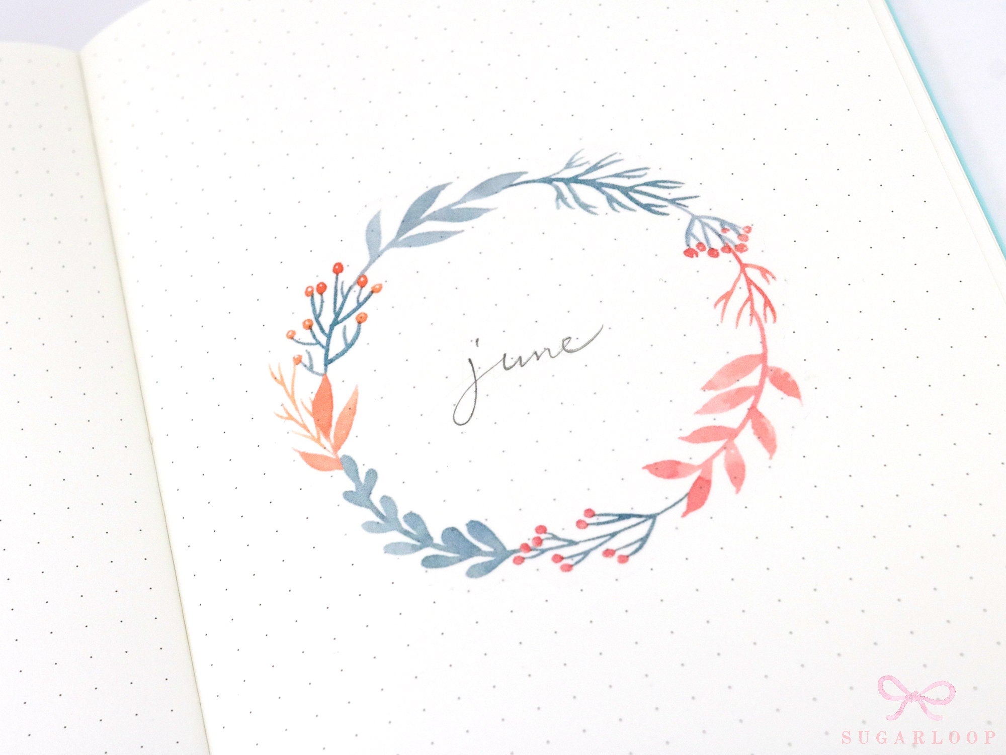 Watercolor Floral Art Washi Paper Deco Stickers Set