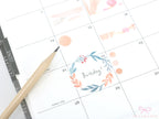 Watercolor Floral Art Washi Paper Deco Stickers Set