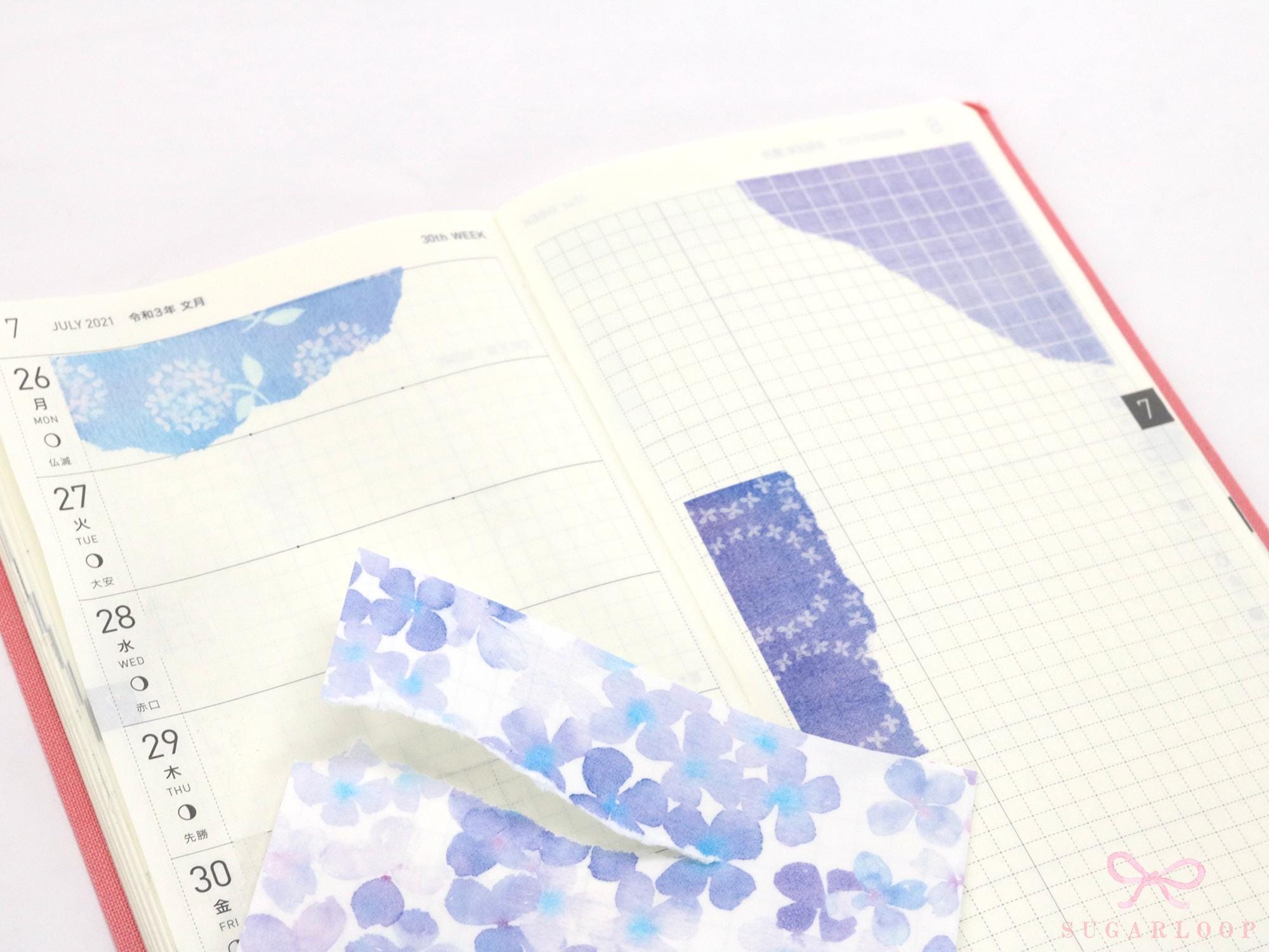 Printed Washi  A6 Paper Sized for Journaling  Planners & Bujo