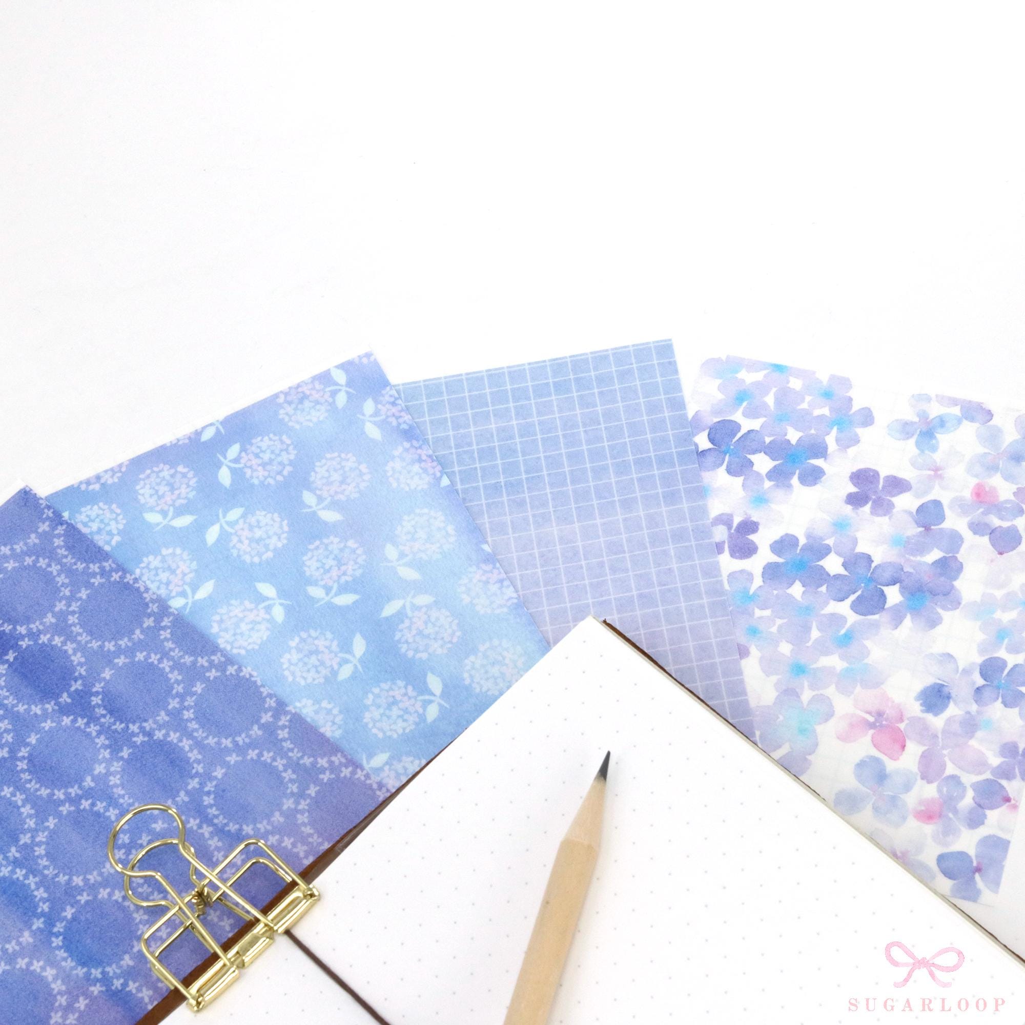 Printed Washi  A6 Paper Sized for Journaling  Planners & Bujo