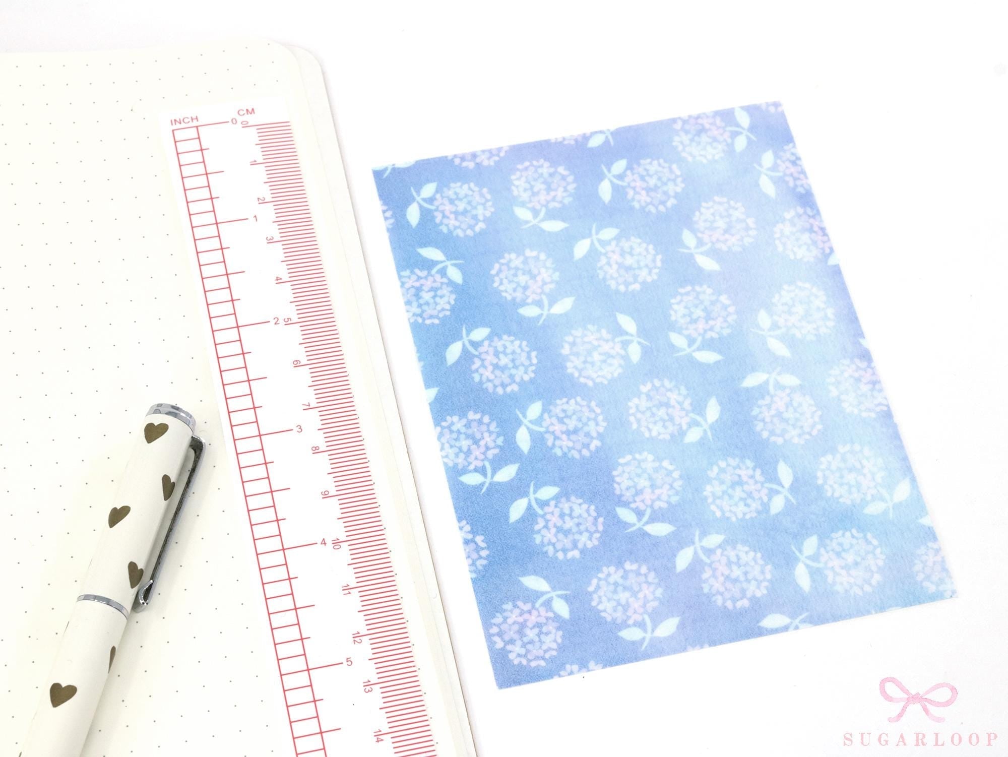 Printed Washi  A6 Paper Sized for Journaling  Planners & Bujo