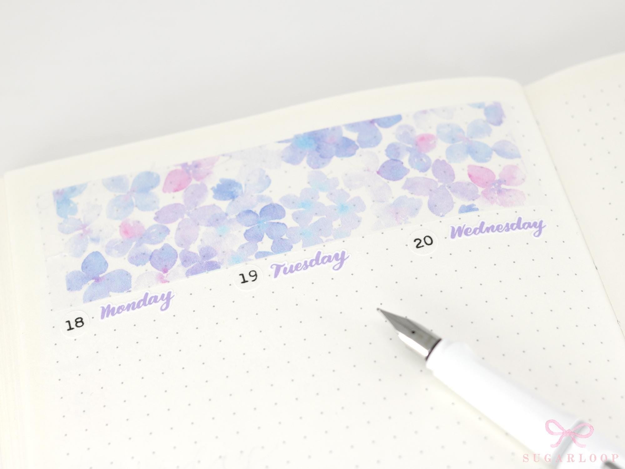 Printed Washi  A6 Paper Sized for Journaling  Planners & Bujo