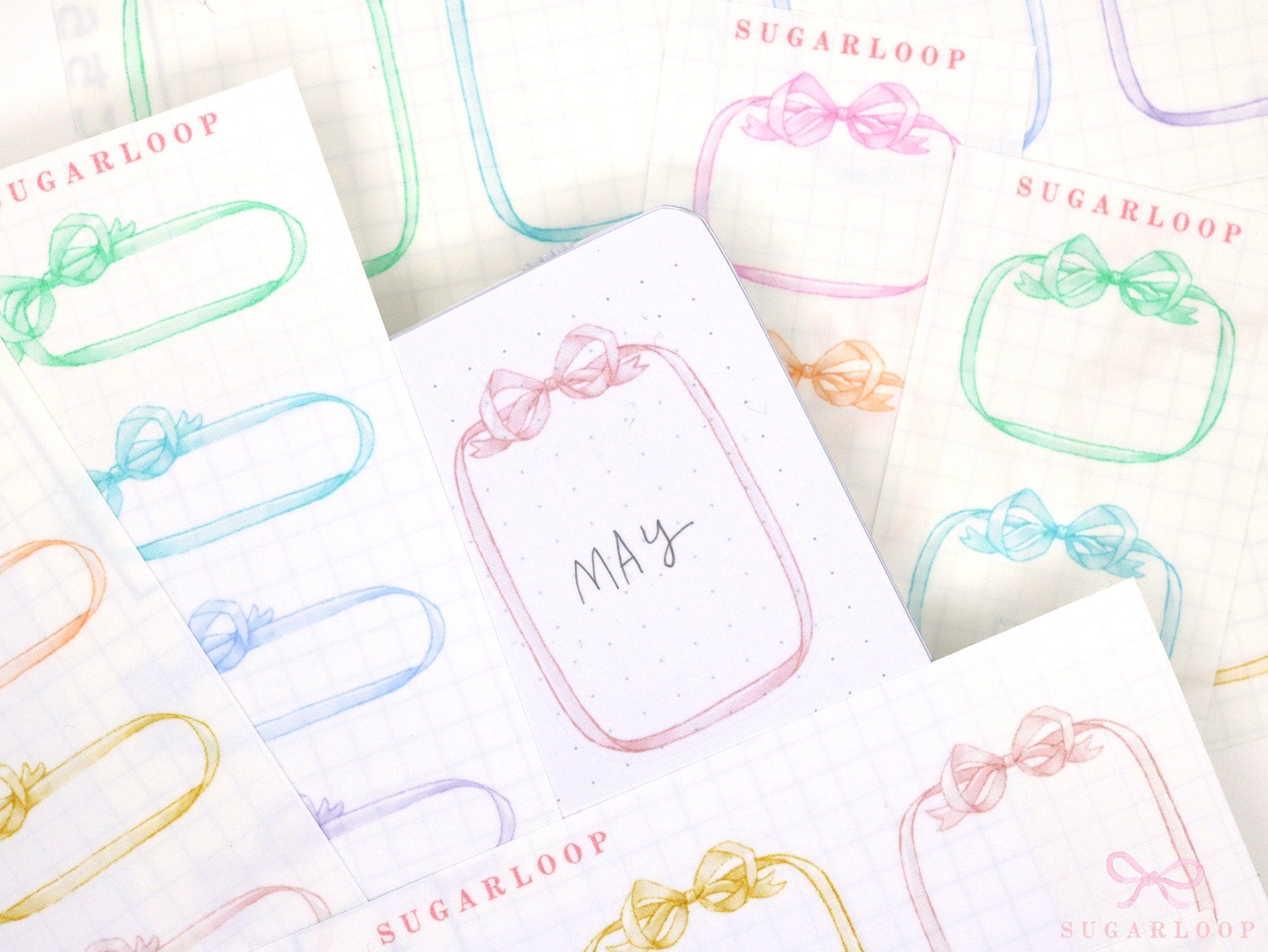 Rainbow Bow Frames for Planners and Bujo Journals