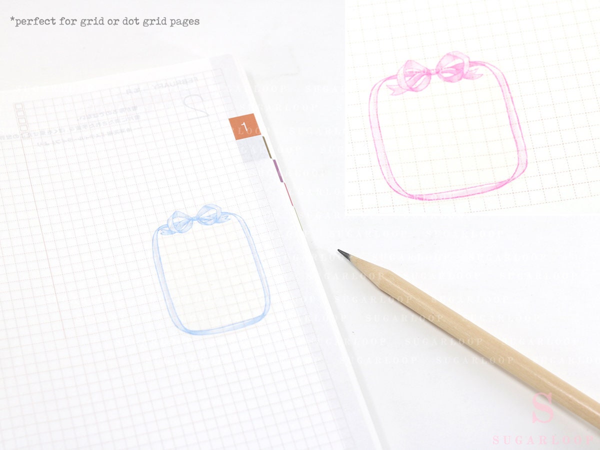 Rainbow Bow Frames for Planners and Bujo Journals