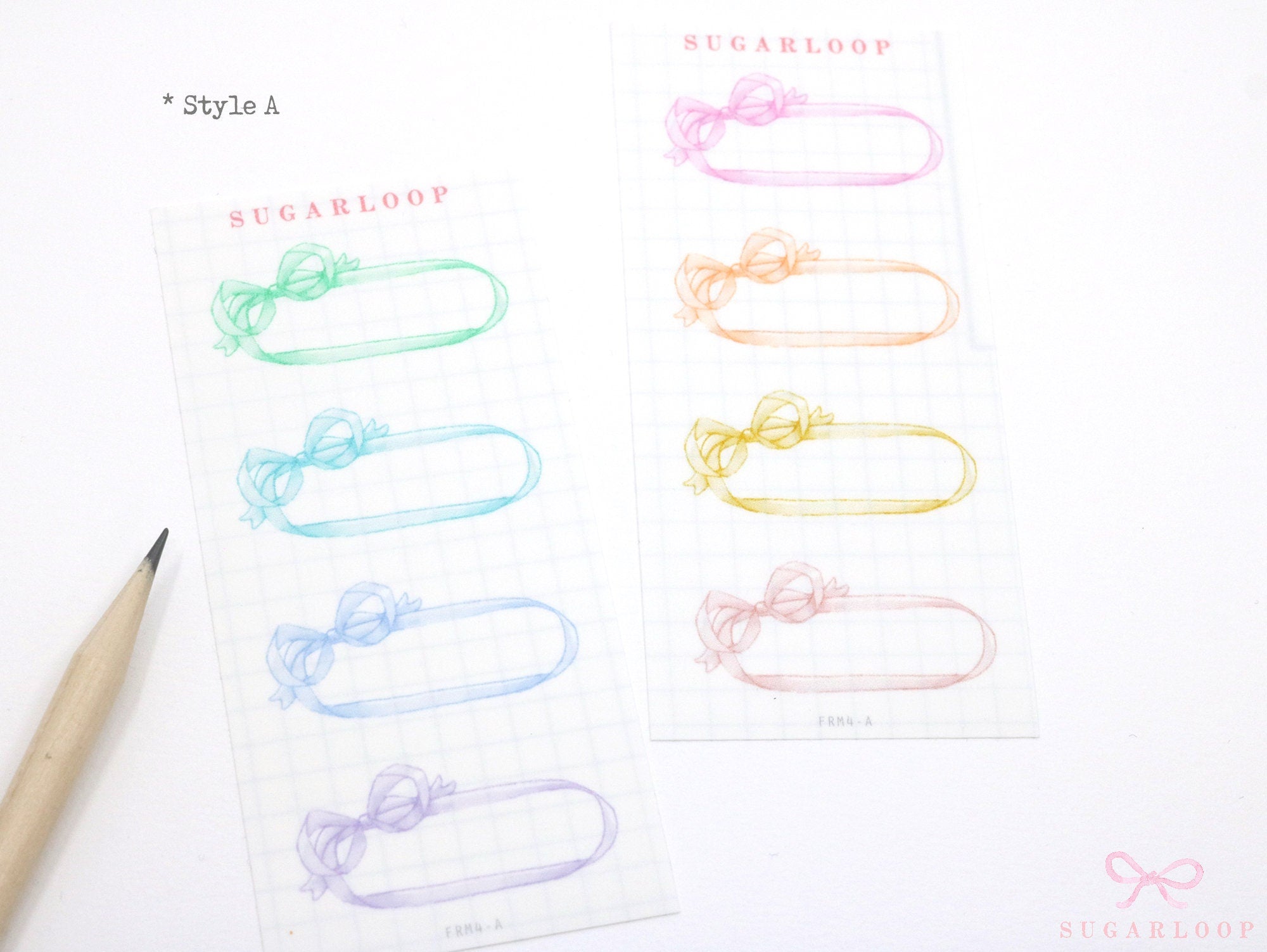 Rainbow Bow Frames for Planners and Bujo Journals