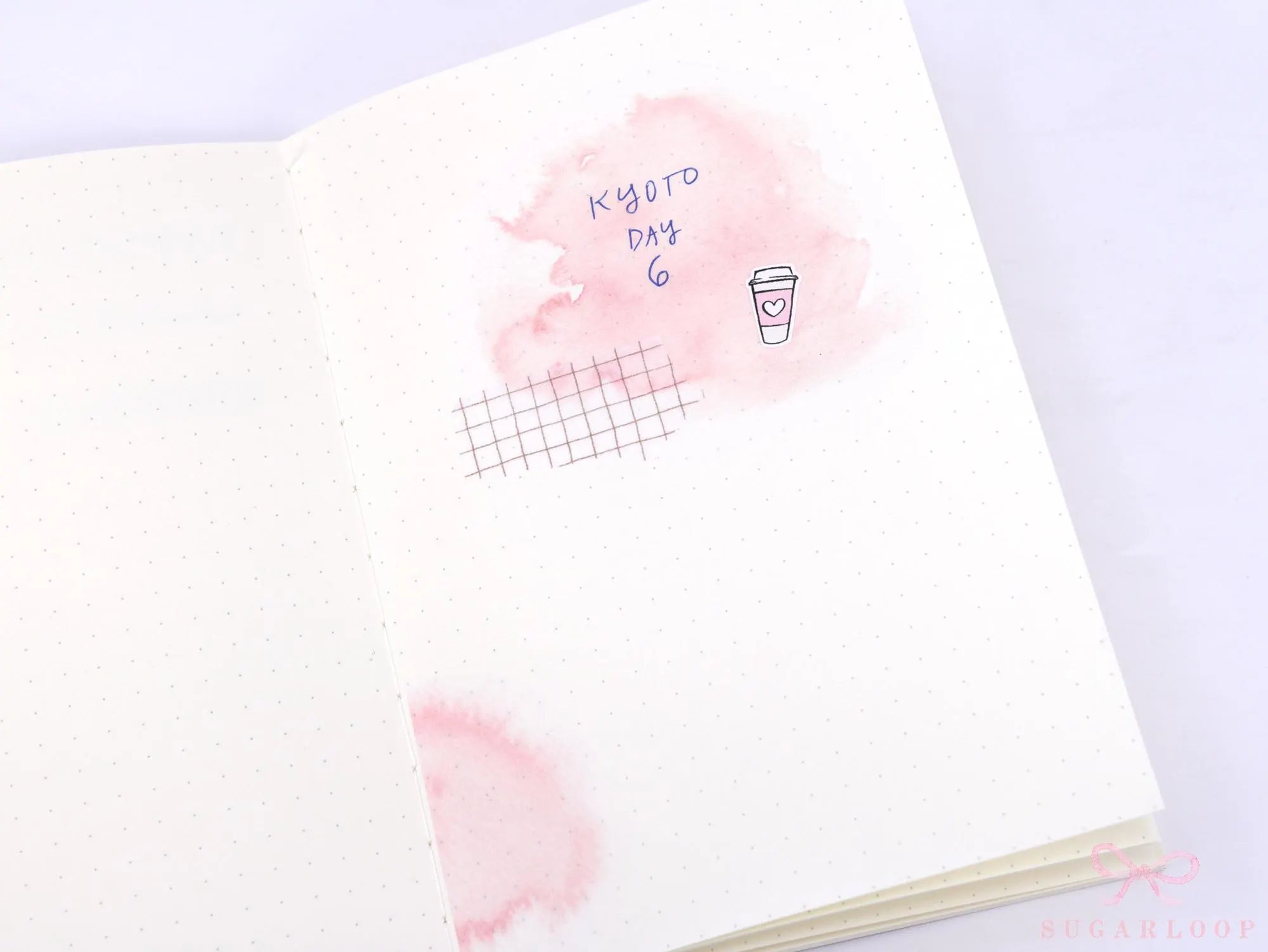 Watercolor Washi Planner and Journal Sticker Flakes: Light Pink Wash