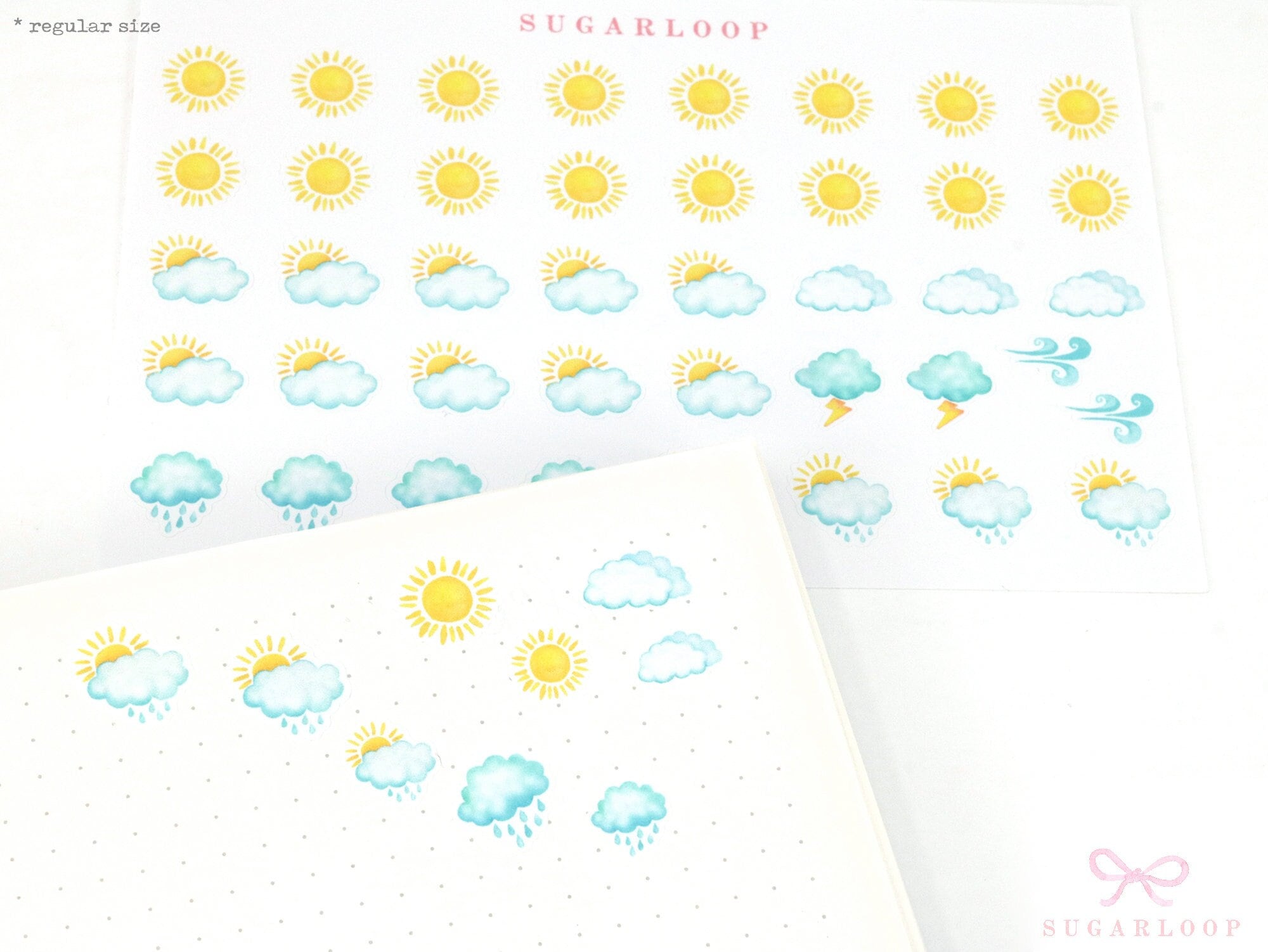 Watercolor Weather Planner Stickers – Planners  Bujo and Journals