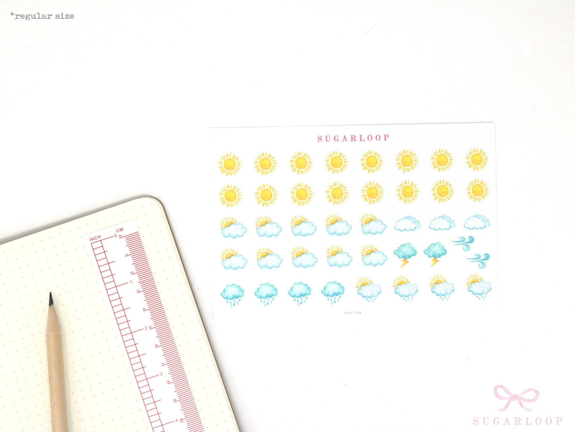 Watercolor Weather Planner Stickers – Planners  Bujo and Journals
