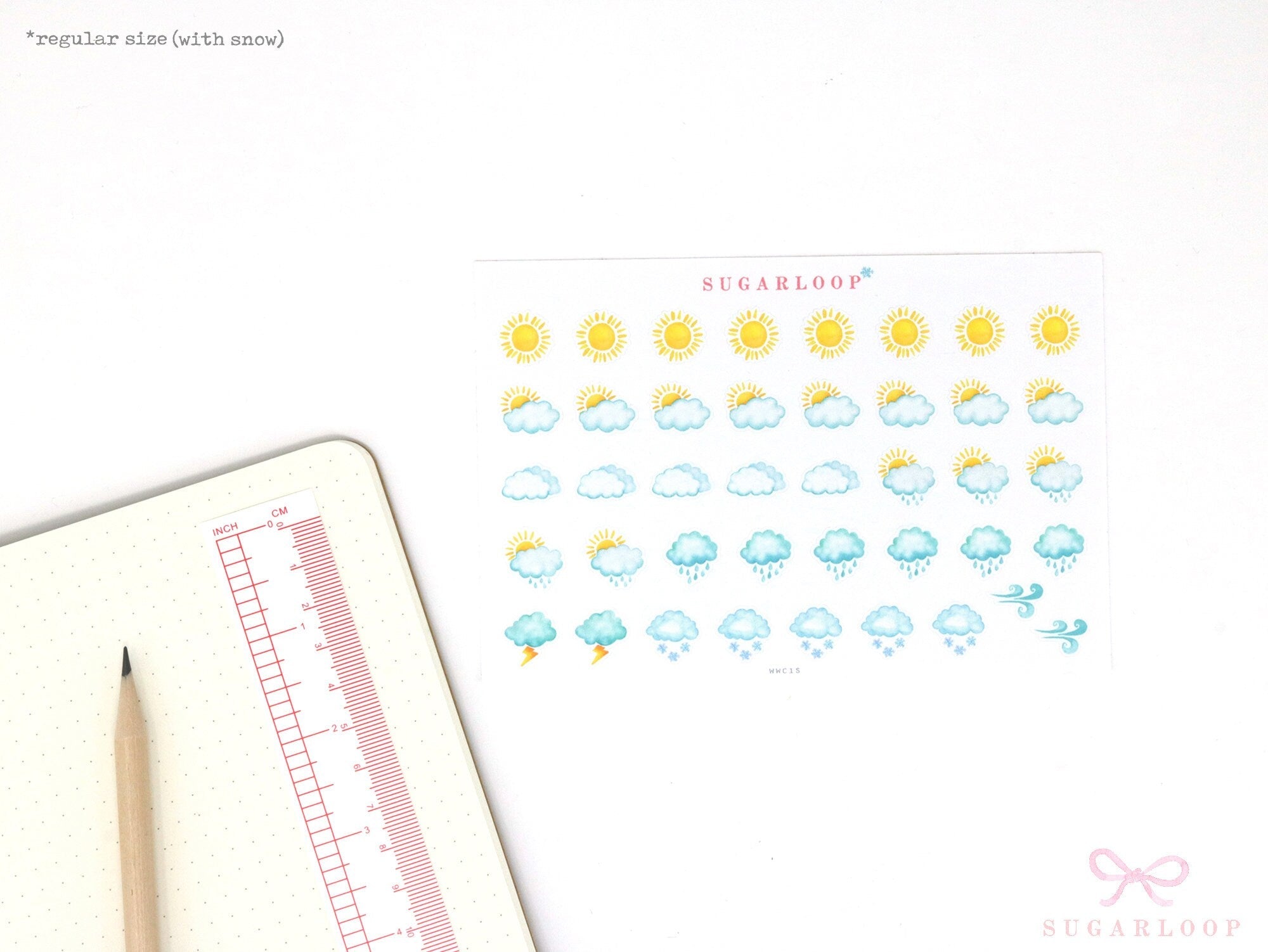 Watercolor Weather Planner Stickers – Planners  Bujo and Journals