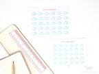 Cloudy Watercolor Weather Bujo Planner Stickers