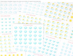 Cloudy Watercolor Weather Bujo Planner Stickers