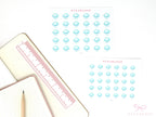 Rain Watercolor Weather Bujo Planner Stickers