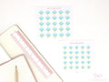 Stormy Watercolor Weather Bujo Planner Stickers