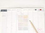 Hobonichi Cousin Three Hour Hourly Time Block Stickers: Weekly  Writable  Watercolor