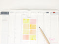 Hobonichi Cousin Three Hour Hourly Time Block Stickers: Weekly  Writable  Watercolor