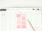 Hobonichi Cousin Three Hour Hourly Time Block Stickers: Weekly  Writable  Watercolor