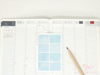 Hobonichi Cousin Three Hour Hourly Time Block Stickers: Weekly  Writable  Watercolor