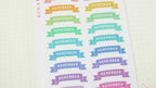 Remember Planner and Journal Sticker Header Labels