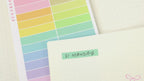 Rainbow Pastel Header Planner and Journal Stickers: Functional Divider Strips