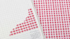 Washi Paper Printed Pattern Sheet for Planners and Journals: Red Gingham Plaid