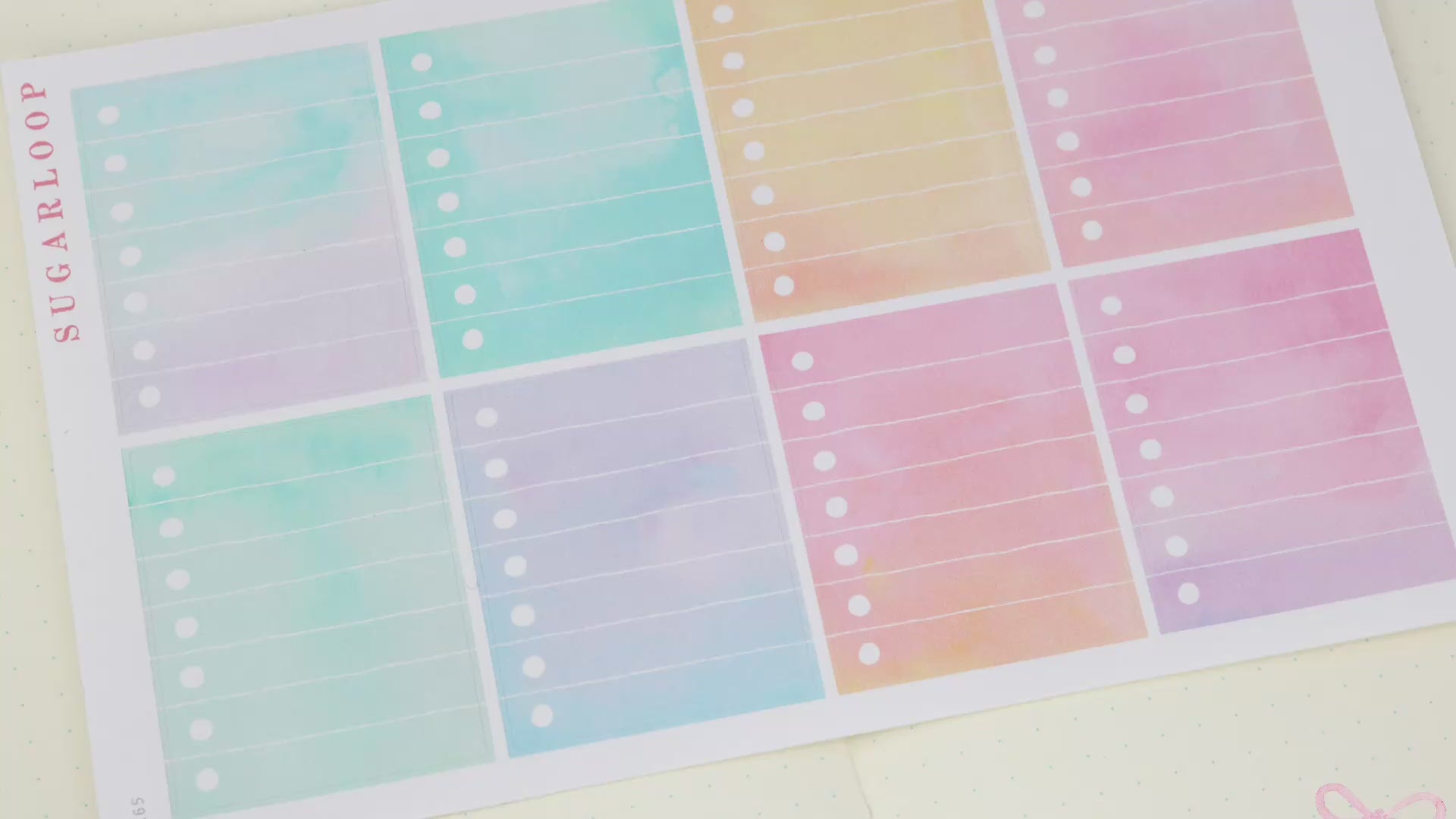 Watercolor Checklist Planner and Journal Stickers: Color Code  Checklists  Bullet Points  Tasks  Lists