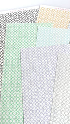 Washi Paper Deco Pattern Sheet for Planners and Journals: Japandi Circles