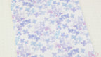 Washi Paper Printed Pattern Sheet for Planners and Journals: Floral  Purple