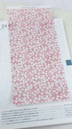 Washi Paper Deco Pattern Sheet for Planners and Journals: Sakura  Cherry Blossom  Watercolor
