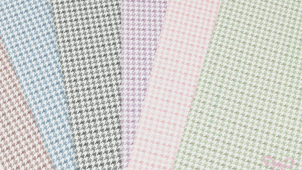 Washi Paper Printed Pattern Sheet for Planners and Journals: Houndstooth