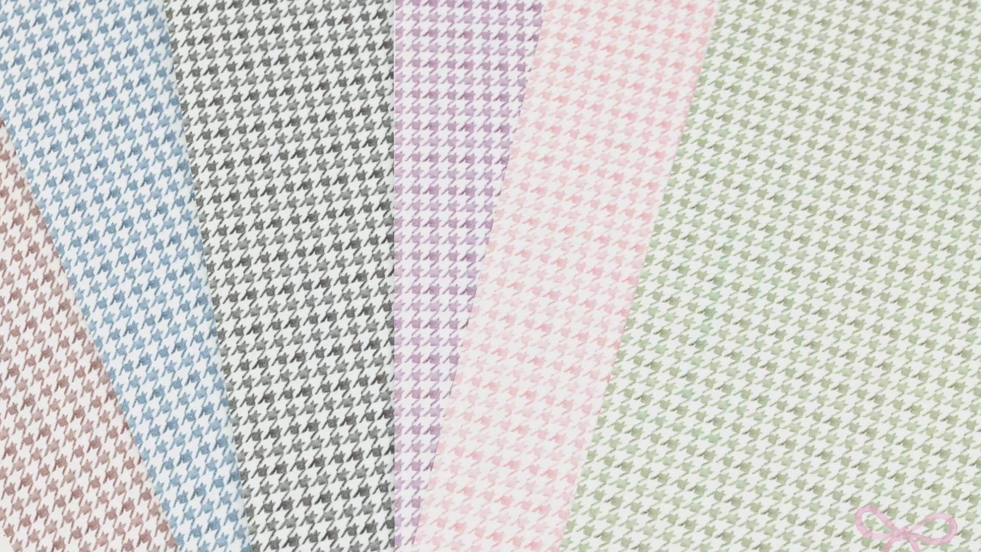 Washi Paper Printed Pattern Sheet for Planners and Journals: Houndstooth