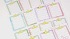 Clipboard Planner and Journal Stickers: Journaling, Color Code, Checklists, Bullet Points, Tasks, Lists