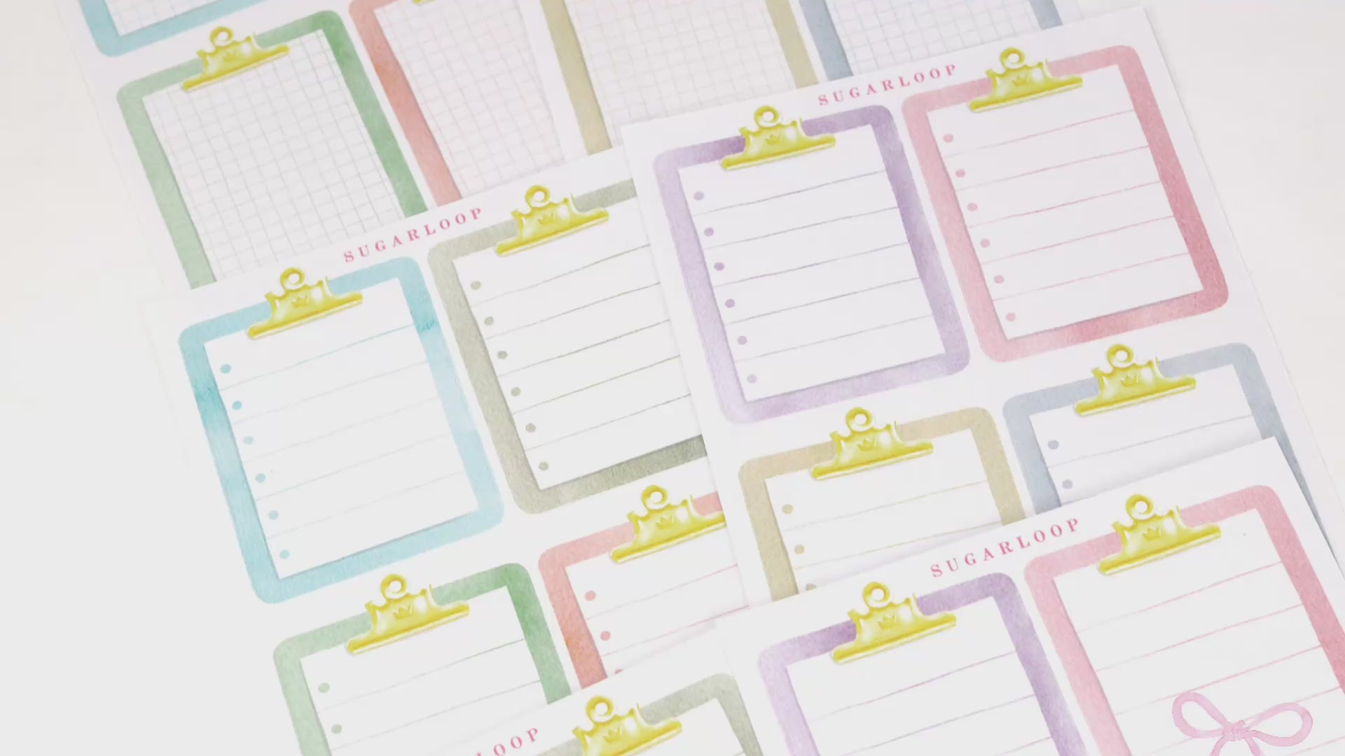 Clipboard Planner and Journal Stickers: Journaling, Color Code, Checklists, Bullet Points, Tasks, Lists