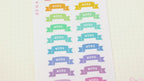 Work Planner and Journal Stickers: Headers  Labels
